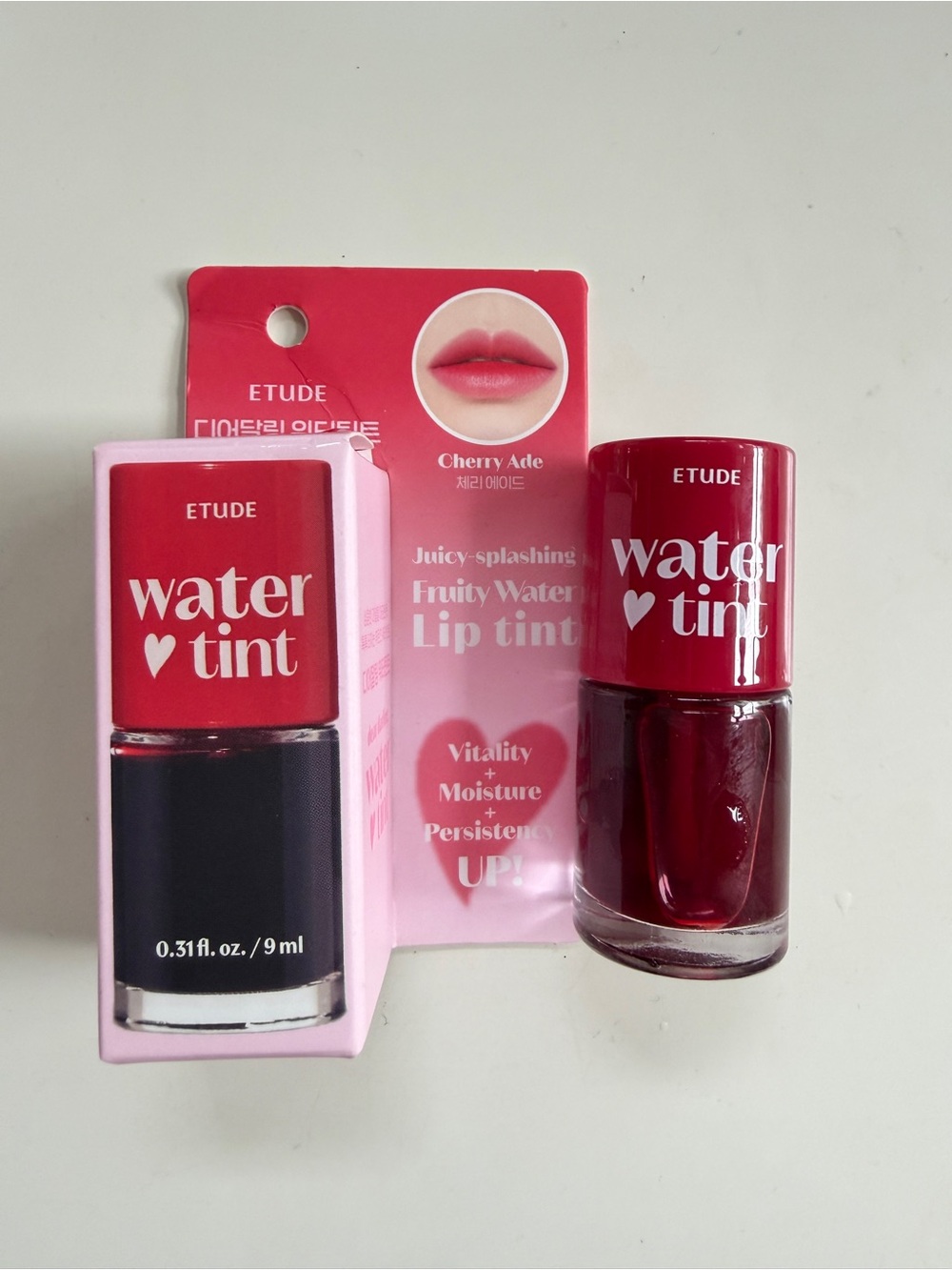 Etude Water Tint Lip Tint - Cherry Red